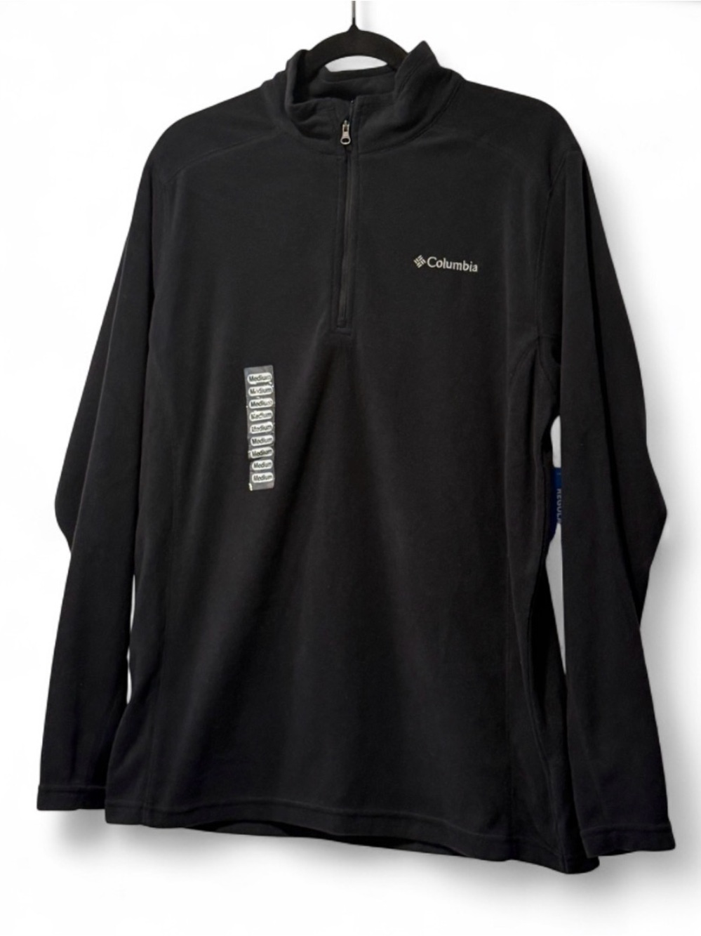 Columbia Men's Black Half-Zip Fleece Pullover